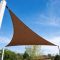 Panza parasolar HDPE - pentru umbrirea teraselor, triunghiular 3,6x3,6x3,6 m Cafea