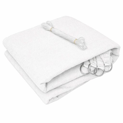 Panza parasolar HDPE - pentru umbrirea teraselor, triunghiular 5x5x5 m Alb
