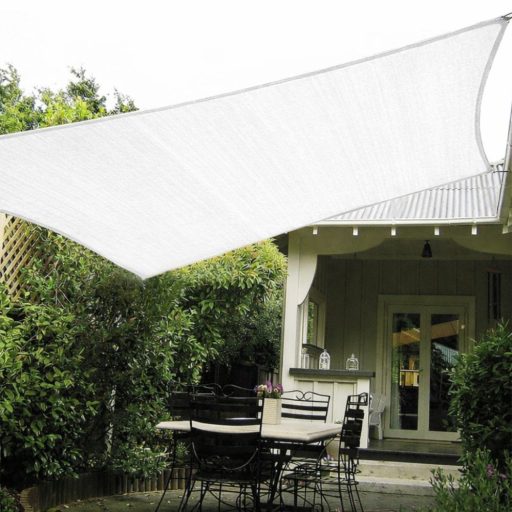 Panza parasolar HDPE - pentru umbrirea teraselor, dreptunghiulară 2x3 m Alb