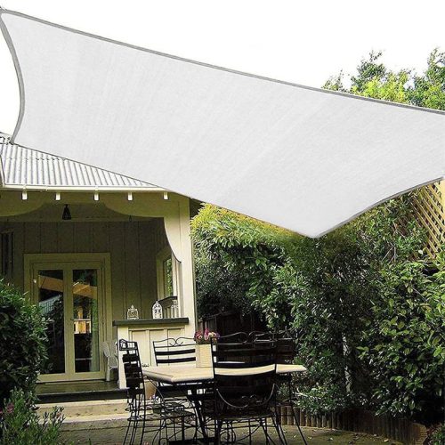 Panza parasolar HDPE - pentru umbrirea teraselor, dreptunghiulară 3x3 m Albă