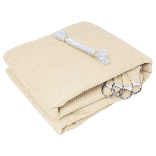 Panza parasolar HDPE - pentru umbrirea teraselor, dreptunghiulară 2x4 m Bej deschis