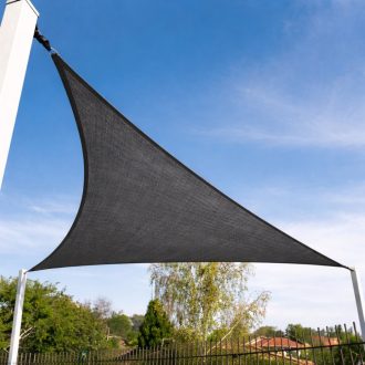   Panza parasolar HDPE - pentru umbrirea teraselor, triunghiular 5x5x5 m Gri grafit