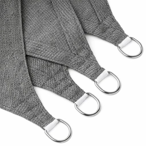 Panza parasolar HDPE - pentru umbrirea teraselor, triunghiular 5x5x5 m Gri grafit