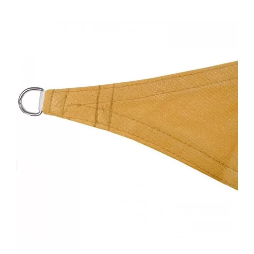 Panza parasolar HDPE - pentru umbrirea teraselor, triunghiular 3,6x3,6x3,6 m Bej deschis
