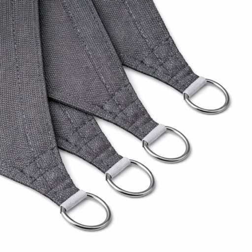 Panza parasolar Premium HDPE - pentru umbrirea teraselor, triunghiular 3,6x3,6x3,6 m Gri grafit