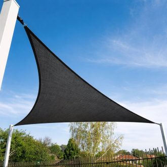   Panza parasolar Premium HDPE - pentru umbrirea teraselor, triunghiular 3x3x3 m Gri grafit