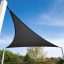 Panza parasolar Premium HDPE - pentru umbrirea teraselor, triunghiular 5x5x5 m Gri grafit