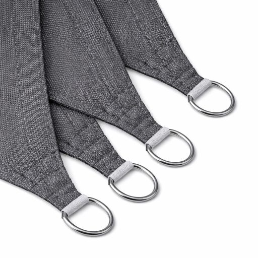 Panza parasolar Premium HDPE - pentru umbrirea teraselor, dreptunghiulară 3x5 m Gri grafit